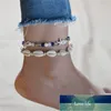 Lettapi Boho Crocher Corde Anklets pour Femmes Perles de cristal Charme Beach Beach Brefoot Bracelet Barefe Chaîne Chaîne Chaîne Bijoux Factory Prix