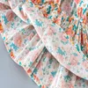 Robe d'été pour filles, tenue florale, décontractée, à manches courtes, pour filles, vêtements d'anniversaire, Costume pour enfants de 2 à 6 ans, Q0716