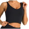 Fashion Women Sleeveless Solid Color Casual Vest Ladies Movement Short Tank Tops Soft Workout Athletic Gym Bras Vest #4