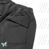 ショートパンツ刺繍のロゴ男性女性Rhude短いズボン厚い布高品質固体ブリーチ1：1タグ付き