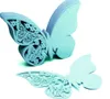 50pcs/Lot Hollow Butterfly Cup Card Decoration Wine Glass Laser Cut Paper Name Place Seats Cards Favor Wedding Party Baby Shower Table Decorations JY0872