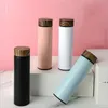 Stainless steel vacuum flask water bottle wood grain lid drinking utensils kettle RRA9611