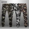 Męskie wojskowe kamuflaż dorywczo spodnie dresowe mężczyźni streetwear spodnie cargo spodnie pantalones hombre 2020 Nowa moda Drop Shipping X0615