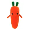 Peluche lungo a forma di carota imbottito in cotone, bambola vegetale con grande cuscino creativo. Il regalo preferito dai bambini