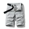 Luulla Men Summer Casual Vintage Classic Pockets Cargo Shorts Outwear Fashion Twill Cotton Camouflage 210713