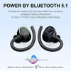 Fones de ouvido fones de ouvido TWS sem fio Bluetooth 5.1 8D estéreo toque controle música fones de ouvido esporte impermeável Earbuds barulho cancelando fone de ouvido
