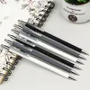 Długopisy Długopisy Mechaniczne Ołówek 2B 0.5mm Wysokiej jakości Metalowy Superfine Penholder Malarstwo Pisanie Automatyczne Dostawy Szkolne Wyślij 2Refill1