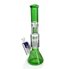 Green Beak Bong Straight Glass Water Bongs with Ash Catcher Hookah Diffused Downstem Perc Bongs Free Shipping