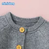 Baby Sweaters Clothes Autumn Casual Long Sleeve Button Down Newborn Boys Girls Knitted Jackets & Coats 0-18m Toddler Infant Wear Y1024