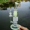 Torus Fajki Grube Szklane Bongs Ratchet Perc odwrócony Prysznic Olej Dab Rigs Barrel Percolator Water Rury 14mm Unikalny Bong z miską