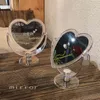 acrylic heart mirrors