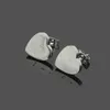 Never Fading High Quality Stainless Steel Designer Stud G letter simple heart-shaped earrings Trendy Style for Women Party Wedding Hoop Wholesale