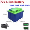 GTK 72V 20AH Li-Ion Power Battery Pack med 50A BMS Portable för elbil Tricycle Electric Bike Motocycle+3A Charger