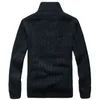Camisola de inverno masculina Roupa masculina espessa lã casual cardigan camisola de malha para homens casaco quente 211221