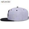 Hatlanderoriginal Gray Cool Hip Hop Cap Men Woman Hats Vintage haft haftowa czapki baseballowe Gorras Planas Bone Snapback 216390421