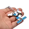 Keychains HSIC 2 styles Cuphead Keychain Metal Cup Head Key Ring Car Holder Anime Figure Chains For Men Women Llavero HC12779 FRED257R