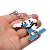 Keychains HSIC 2 Styles Cuphead Keychain Metal Cup Head Key Ring Car Holder Anime Figure Chains For Men Women Llavero HC12779 Fred257r