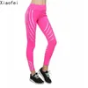 Outfit Kvinnor Reflekterande Leggings Fitness Running Gym Sport Yoga Pants Sträcka byxor