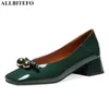 Allbitefo حبة القوس تصميم حقيقي جلد طبيعي عالية الكعب هريرة الكعوب الأزياء الترفيه النساء مضخات أحذية عالية الكعب الأحذية الأساسية 210611