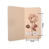 Marcapáginas Coloffice 2021, marcapáginas de rosas de lujo, hueco dorado Retro creativo para regalo de estudiante, papelería clásica, 1 pieza