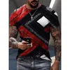 Mens T Shirts with Check Pattern British Style Tops for Hiphop Boys Streetwear Classic Printing Tops