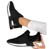 2022 Andningsbara Mesh Fashion Casual Sport Running Skor Plattform Flats Lätta Wedge Sneakers Kvinna Vulkanisera Skor