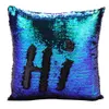 Mermaid Pillows Two Tone Sequins Throw Pillow Cushion Case DIY Case Double Sides Decorative Pillows DHL EE0116