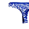 Maillots de bain pour femmes Paotang 2021 printemps mode floral bleu et blanc porcelaine rayé maillot de bain Sexy à bretelles double face Bikini costume plage