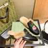 2021 Designer Mocassini in vera pelle Pantofola Muller con fibbia Moda donna Princetown Ladies Casual Fur Mules Flats New 34-41