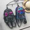 Shining Sequins Bowknot Backpack For Teenage Girls Shoulder Bags Women Cross Body Bag Small Hand Bag Party Purse Y1105