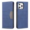 iPhoneのウォレット電話ケース14 13 12 11 Pro Max XR XS X 7 8 Plus Dual Colors Skin Feeling PU Leather Magnetic Flip Kickstand Caver Case Card Slots