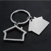 Creative House Shaped Keychains Metal Keyrings Design car Key Chain BBE13211