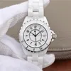 Relógios de pulso homens mulheres pares relógio de luxo ceramics esportes quartzo relógio de pulso branco cerâmico branco vintage senhora menina