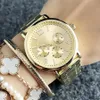 Moda Marka Watch Na Rękę Dla Kobiet Dziewczyna 3 Pokrętła Styl Steel Metal Zespół Kwarcowy Zegarki Popularne Pretty Grace Trwała Casual Prezent Uroczy