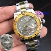 Wysokiej Jakości 35mm Diamond Watch White Montre De Luxe Mechaniczny Automatyczny 2813 Wodoodporne ze stali nierdzewnej Wodoodporne