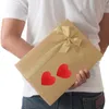 Emballage cadeau 500pcs Forme de coeur Autocollants de la Saint-Valentin Étiquettes de sceau de fête d'anniversaire Étiquettes de boîte mignonnes Étiquette auto-adhésive