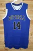 Cutom Zach Lavine 14 # Bothell High School Basketball Jersey cousé bleu tout nom de numéro de numéro S-4xl