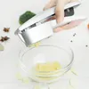 Two-in-one Alloy Multifunctional Garlic Press Garlic Slicer Ginger Juicer Masher Handheld Ginger Mincer Kitchen Tool