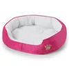 Stylish Warm Dog Bed Soft Round Mats For Small Medium Autumn Winter Pet S House Cat 6 Color Y200330