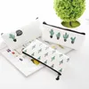 Verse Kawaii Cactus Potlood Case Koreaanse Canvas Potloodzak Hoge Capaciteit Potlood Pouch School Office Home Storage Supplies Briefpapier