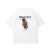 Casual Printed T-shirt Harajuku Cartoons Space Bear Men Summer Short Sleeve Hip Hop Oversized Tops