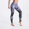 Qickitout 12% spandex a vita alta stampato digitale leggings fitness push up sport palestra leggings donna 211014