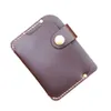 Portfele Oryginalne Unisex Moda Hight Quality Leather Luxury Handmade Posiadacze Karty Mężczyźni ID Rękaw Kobiety Case