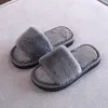 Scarpe da casa invernali per bambini Pantofole in pelliccia per ragazze Rosa Rosso Nero Grigio Ragazzi per bambini Caldi peluche Donna Indoor 210712