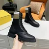 Women Designer Boots high quality Black Leather Knitted Stretch Boot fashion Luxury Casual Shoes cowboy boots