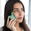 Gua Sha Massage Tool för ansikts- och kroppsmassage, Jade Gua Sha Tool Green Aventurine, Gua Sha Stones och Lymfatic Drainage Tool