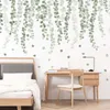 Nordic style Rattan Leaves Wall Stickers for Living room Bedroom Eco-friendly Vinyl Wall Decals Art Home Decor Stickers for Wall 210929