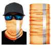 Reflekterande design utomhus sport bandana halsduk huvudbonader fast färg ansikte mask ridning cykla huvudduk rör armband huvudband y1020