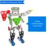 Novelty 3d Metal Material Blocks Brick Kit DIY Modell Bricks Byggnad Montering Robot Barnens pedagogiska leksaker