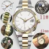 20 Color Top Automatic 2813 MEKANISK TILLKRAV MÄNNINGAR Big Magnifier 41mm rostfritt stål Vattentät president Mens Watches Male Wristw318C